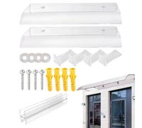 Puerta de entrada con dosel - Cortina invisible 40 x 100 cm | Techo para | Ventana sin | Cubierta Impermeable De Policarbonato Ultra Silenciosa, Protección UV, Techo Transparente Para Balcón, T