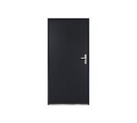 Puerta de entrada de acero Alt. 207 x An. 100 cm antracita - Apertura izquierda AGUEDA