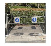 Puerta de entrada de acero inoxidable con giro automático, torniquete manual, apertura de 90° para mercados, diseño de propuls (150 cm de ancho, 150 cm de ancho