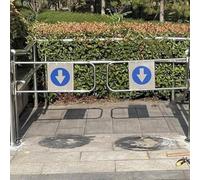 Puerta de Entrada de Doble acción, Puerta batiente Manual de 90° para supermercados, fábricas y entradas de vehículos - 100 cm de Altura, diseño Duradero.