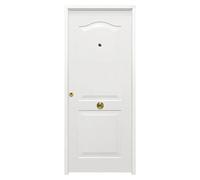 Puerta de entrada exterior Saga 100 (90 x 210 cm, Derecha, Blanco)