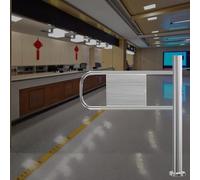 Puerta de Entrada Manual unidireccional/Puerta automática con Resorte, Puerta batiente automática sin Acero Apta para Tiendas/mercados/centros comerciales, Puerta de Seguridad con Carga NG (