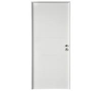 Puerta de entrada metálica stam blanca izquierda 209x89cm