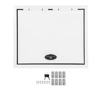 Puerta de equipaje para vehículos recreativos de 24 x 24 pulgadas |Escotilla protectora de almacenamiento de aleación de aluminio contra la luz solar |Puerta con cerradura