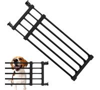Puerta de escalera retráctil, puerta de escalera for perros, puertas for perros de interior sin perforación, puertas for mascotas, valla for puerta for mascotas, protección contra perros(Black,Ancho (