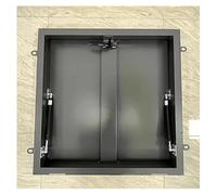 Puerta de escotilla de techo de acero galvanizado con gas y cerradura de acceso seguro para loft, 61 x 91 cm, 76 x 91 cm, 61 x 61 cm, 71 x 81 cm, junta de sellado de goma para resistencia a la