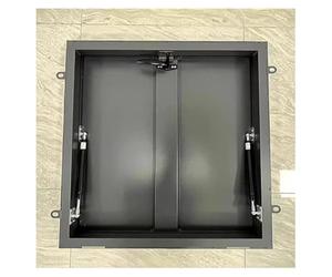 Puerta de escotilla de techo de acero galvanizado con gas y cerradura de acceso seguro para loft, 61 x 91 cm, 76 x 91 cm, 61 x 61 cm, 71 x 81 cm, junta de sellado de goma para resistencia a la