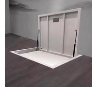 Puerta de escotilla oculta de piso grande, cubierta de entrada de sótano, panel de acceso de espacio de arrastre, cubiertas de escape de emergencia empotradas para seguridad contra incendios