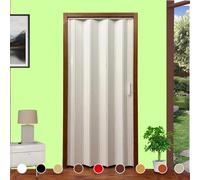 Puerta de fuelle en kit DIY mod. Lorella H 220 cm de ancho cm 82/94/107/120/132/145 para cortar y montar a medida en 9 colores instrucciones de montaje montaje tornillería y película