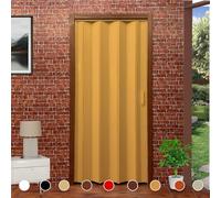 Puerta de fuelle en kit DIY mod. Lorella H 220 cm de ancho cm 82/94/107/120/132/145 para cortar y montar a medida en 9 colores instrucciones de montaje montaje tornillería y película