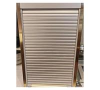 Puerta de gabinete enrollable: tambor corredizo de plástico for armario y buffet, pantalla de puerta de armario plegable que ahorra espacio(65x60cm (25.6x23.6"))