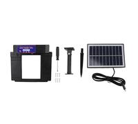 Puerta de gallinero automático de Ningyiyan, Puerta de gallinero Anti-Piñón, IP45 Impermeable, energía Solar, avícola con un Temporizador, para Varios tamaños de cooperativas, (Negro)