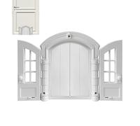 Puerta de gato para pared - paso a prueba de fuga para razas pequeñas, con doble panel, estilo francés, 24 x 27,5 x 7,2 cm - para interior, exterior, garaje, casa, pasillo, pared