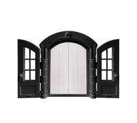 Puerta de gato para pared, paso a prueba de fugas, para razas pequeñas | con paneles dobles, estilo francés, 24 x 27,5 x 7,2 cm dormitorio, garaje, exterior, pared, terraza, pasillo
