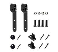 Puerta de Granero, 1 Establecer gabinete Barn Dood Kit de hardware Super Mini Puerta corredera Fardware Top Mount Hager Track Closet(A)