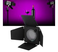 Puerta de Granero y Rejilla de Panal y Filtros de Gel de 4 Colores, Puerta de Granero de 4 Hojas con Rejilla de Panal de 30 Grados para Reflector Estándar de Luz de Video Bowens