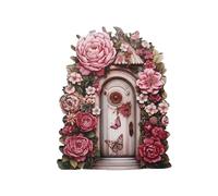 Puerta de hadas para pared, puerta de hadas - Puerta de Elfo de Madera | Adornos de Jardín, Puerta de hadas Elfo para árboles al aire libre, Patio, Adornos para el Hogar