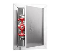 Puerta de inspección de fontanero impermeable de acero inoxidable con mango empotrado, trampa de acceso oculta a prueba de óxido (65 x 85 cm)