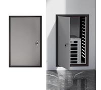 Puerta de Inspección Metal Puerta de Acceso con Cerradura, Fontanería Panel de Acceso para Tabiquería Seca, 40 50 60 70 80 90 100 cm Trampilla de Inspección de Pared Montaje Empotrado(Light Gray,40x85