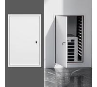 Puerta de Inspección Metal Puerta de Acceso con Cerradura, Fontanería Panel de Acceso para Tabiquería Seca, 40 50 60 70 80 90 100 cm Trampilla de Inspección de Pared Montaje Empotrado(White,60x80cm)