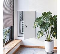 Puerta de Inspección Panel de Acceso Metálico con Cerradura, Puerta de Acceso Al Ático Aislada Blanca, Puerta de Servicio de Inspección de Conductos de HVAC Sellada(40x70cm)