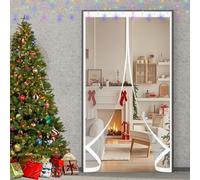 Puerta de Invierno 100 x 200 cm Prueba de Viento Impermeable, Aislante Frio y Calor en Transparente Transparente Cortinas Termica para Estar Balcón Sala, A