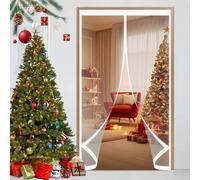 Puerta de Invierno 110 x 135 cm Prueba Viento Impermeable Invierno, Aislante Acústico, Aislante Frio Cortina de Aislamiento Magnético para Estar Balcón Sala, A