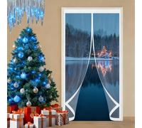 Puerta de Invierno 130 x 170 cm Protección Contra El Frío, Impermeable, Resistente Al Viento, Aislante Térmico Cortina Térmica Aislante Térmica para Interior Exterior, A