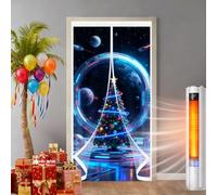 Puerta de Invierno 130 x 170 cm Prueba de Viento Impermeable, Aislante Frio y Calor en Transparente Cortina de Aislamiento Invierno Aislante Termico para Interior Exterior, A