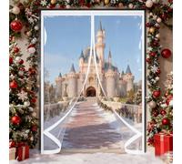 Puerta de Invierno 130 x 170 cm Prueba Viento Impermeable Invierno, Aislante Acústico, Aislante Frio Cortina Térmica con Aislamiento Térmico para Interior Exterior, A