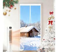 Puerta de Invierno 130 x 175 cm Protección Contra El Frío, Impermeable, Resistente Al Viento, Aislante Térmico Termicas Aislantes Puerta Cortinas para Interior Exterior, A