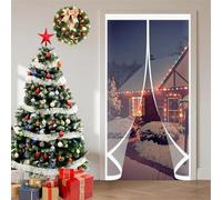 Puerta de Invierno 130 x 175 cm Prueba de Viento Impermeable, Aislante Frio y Calor en Transparente Cortina Exterior Puerta para Interior Exterior, A