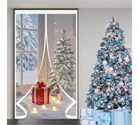 Puerta de Invierno 166 x 178 cm Prueba Viento Impermeable Invierno, Aislante Acústico, Aislante Frio Cortina Magnética Cortinas Termicas Aislantes para Estar Balcón Sala, A