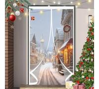 Puerta de Invierno 70 x 95 cm Protección Contra El Frío, Impermeable, Resistente Al Viento, Aislante Térmico Cortina Térmica, Cortina Térmica para Interior Exterior, A