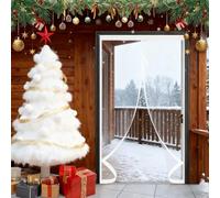 Puerta de Invierno 80 x 145 cm Prueba de Viento Impermeable, Aislante Frio y Calor en Transparente Cocina Tela Opaca Insonorizada para Interior Exterior, A