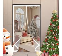 Puerta de Invierno 80 x 145 cm Prueba Viento Impermeable Invierno, Aislante Acústico, Aislante Frio Cortina Térmico Magnética para Interior Exterior, A