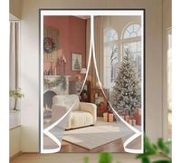 Puerta de Invierno 85 x 200 cm Prueba Viento Impermeable Invierno, Aislante Acústico, Aislante Frio Cortina Térmica para y Verano para Estar Balcón Sala, A