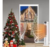 Puerta de Invierno 90 x 135 cm Protección Contra El Frío, Impermeable, Resistente Al Viento, Aislante Térmico Transparente Cortinas Termica para Interior Exterior, A