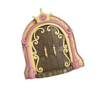 Puerta de jardín de hadas - Puerta en miniatura pintada, puerta de encantada | Decoraciones de jardines caprichosos Puerta de entrada de hadas, Jardín pintado a mano Terquetas para árboles de