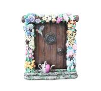 Puerta de jardín de,Puerta de | de de jardín de de Madera 2D - Escultura de, decoración de Puerta de Mini Elfo, Decoraciones de tocón de árbol para decoración de Puerta Exterior