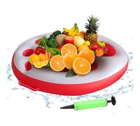 Puerta de la bebida a la piscina | Se puede almacenar en un pacto inflable con agujeros. Diseño fácil de meter sin bombas para relajantes portavasos en la piscina o en la playa-grande