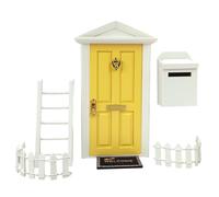 Puerta De La Casa De Cuentos De Hadas - Decoración Al Aire Libre Miniatura, 1:12 Accesorios De Escena | Tiny Fairy Garden Educational Toy Kit Creative Elf Scene Decoración Para La Decoración De