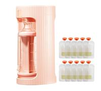 Puerta De La De Manzanas - 3.7x3.1x7.09 Kit De Alimentos Recargable, De Puré De Almacenamiento, Exprimidor De Frutas Portátil | Contenedor De Relleno Creativo De Larga Durat