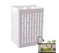 Puerta de la planta de acuario-maceta para plantas acuáticas montada en la pared con ventosas y ganchos | Plantadora transparente ahorra espacio para acuascaping, cultivo y decoración de interiores