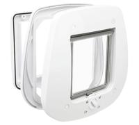 Puerta de liberación de 4 vías para puertas de vidrio 27 × 26 cm blanca
