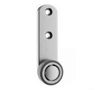 Puerta de madera que cae la rueda de la ayuda con el marco de acero galvanizado y el rodillo de goma para el gris plateado 100m m del hardware anti de los muebles del hundimiento
