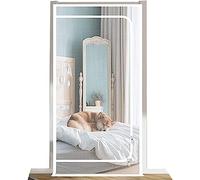 Puerta De Malla con Cremallera, Reforzada 90x200cm, Segura For Mascotas, Tope For Gato, Hojas For Perros, Sala Estar(90x200cm)