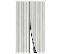 Puerta de Malla Magnética Apalus, Cortina Hecha de Malla, Cierre Magnético de Arriba a Abajo, Se Cierra Automáticamente y Mantiene el Aire Fresco (140x240CM,Negro)