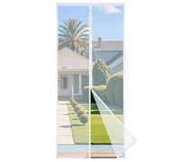 Puerta de Malla Magnética Apalus Prime, Cortina Hecha de Malla, Cierre Magnético de Arriba a Abajo, Se Cierra Automáticamente y Mantiene el Aire Fresco（90x230 CM, Blanco)