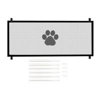 Puerta de malla para perros, puerta plegable para perros - Cerca telescópica para mascotas | Puerto ancho plegable para mascotas, proporciona un recinto seguro y descansar